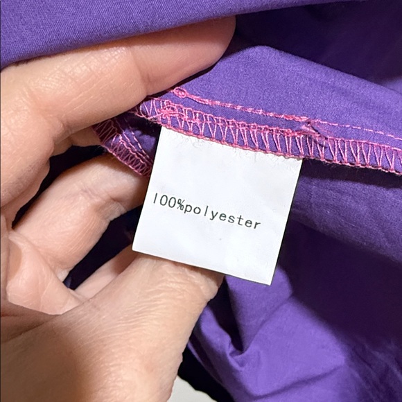 QUEEN OF SPARKLES Colorful Striped Mini Dress babydoll swing tiered - Picture 6 of 8